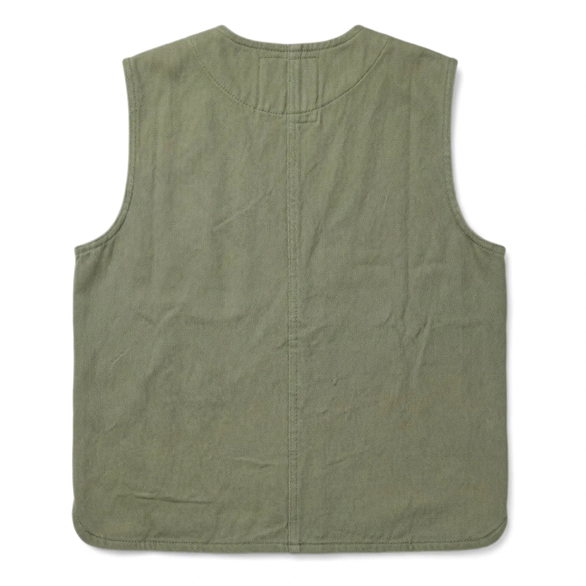 Hundred Pieces - Mara Sleeveless Jacket Boots | Almond Green
