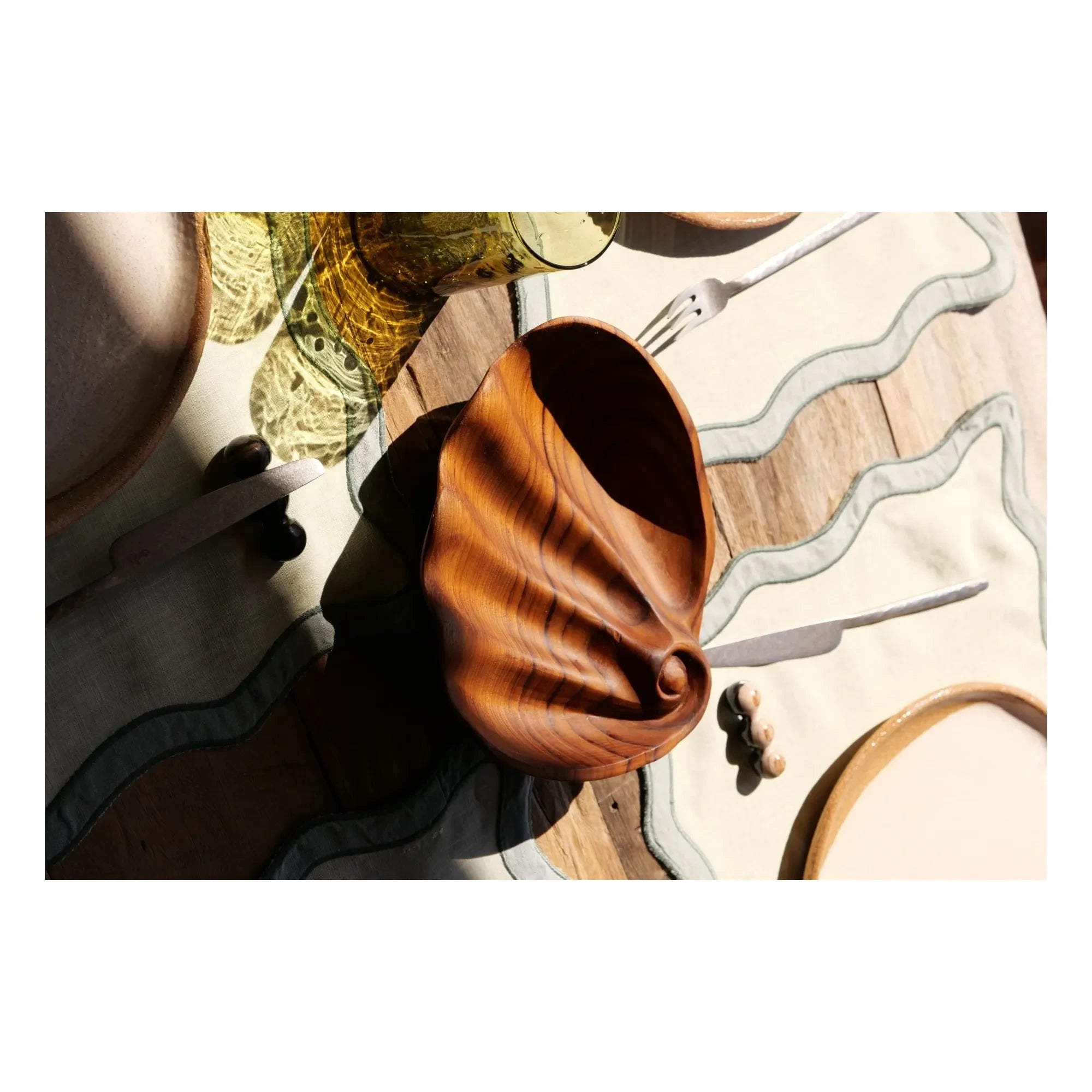 Woodmata - Teak Wood Bowl Shell | Teak