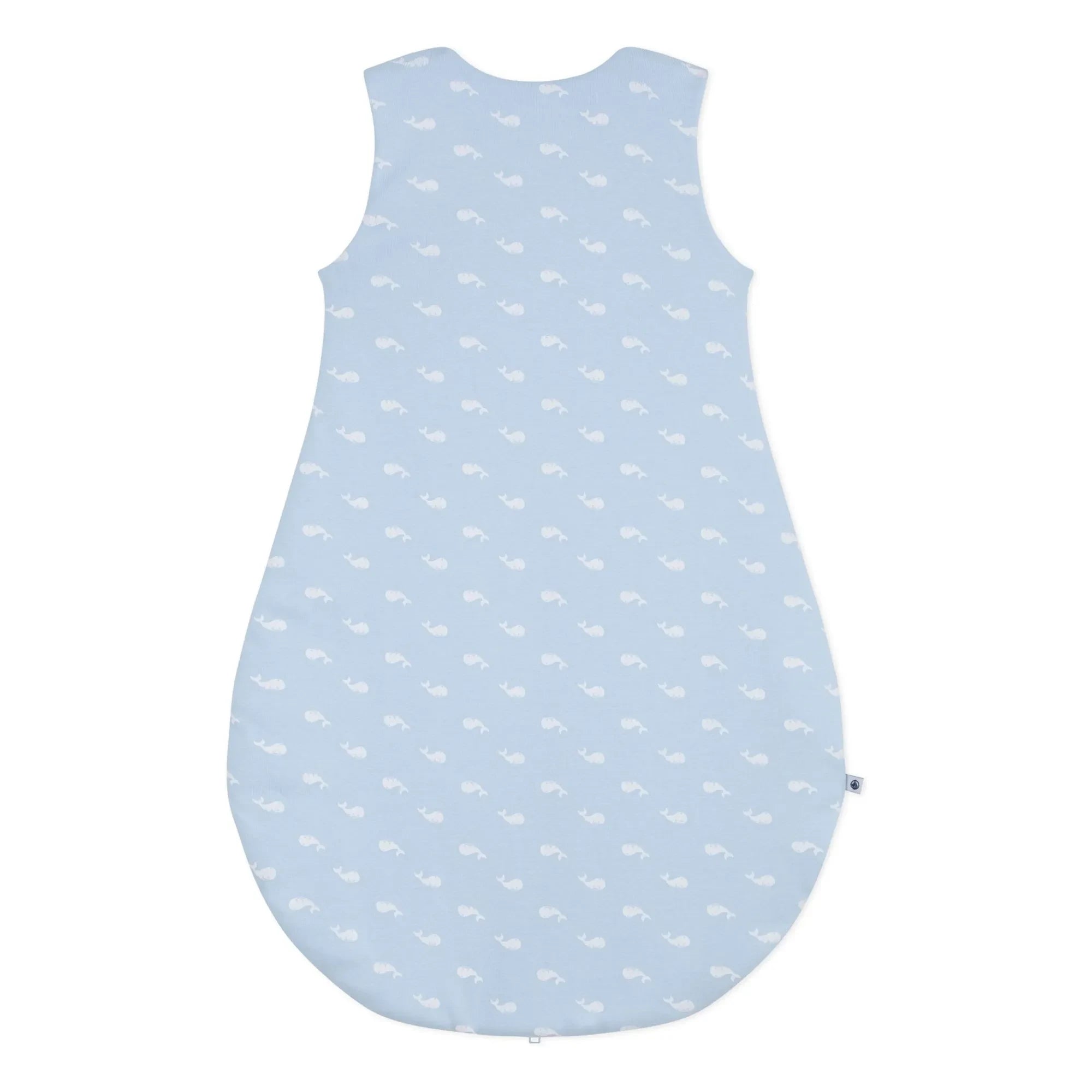Petit Bateau - Baleines Organic Cotton Sleep Suit | Light Blue