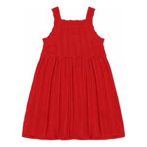 FUB - Organic Cotton Fine Knit Summer Dress | Red