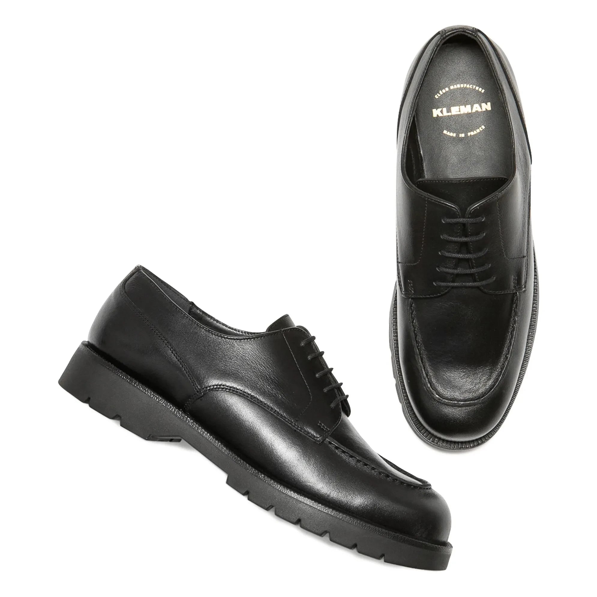 Kleman - Frodan Leather Derby Shoes | Black