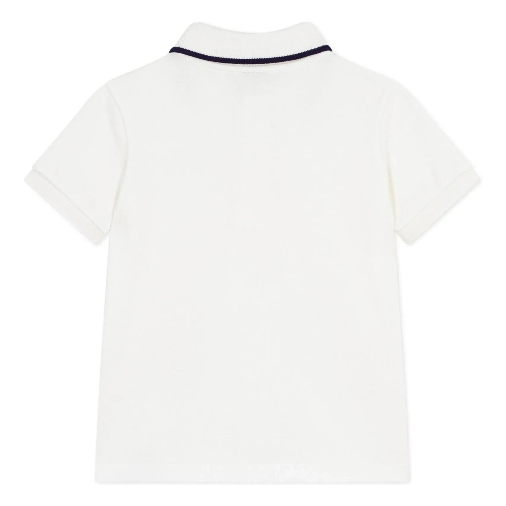 Petit Bateau - Organic Cotton Polo T-Shirt | White