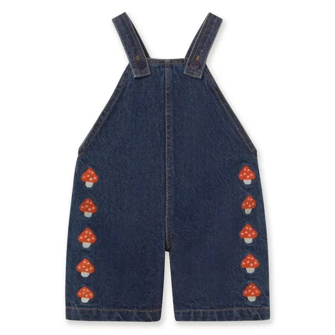 Tinycottons - Denim Mantar Salopet | Koyu Mavi