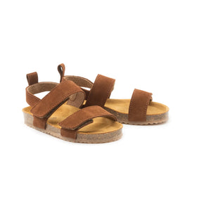 Pèpè - Two Con Me - Çift Tokalı Kum Rengi Sandaletler | Kahverengi
