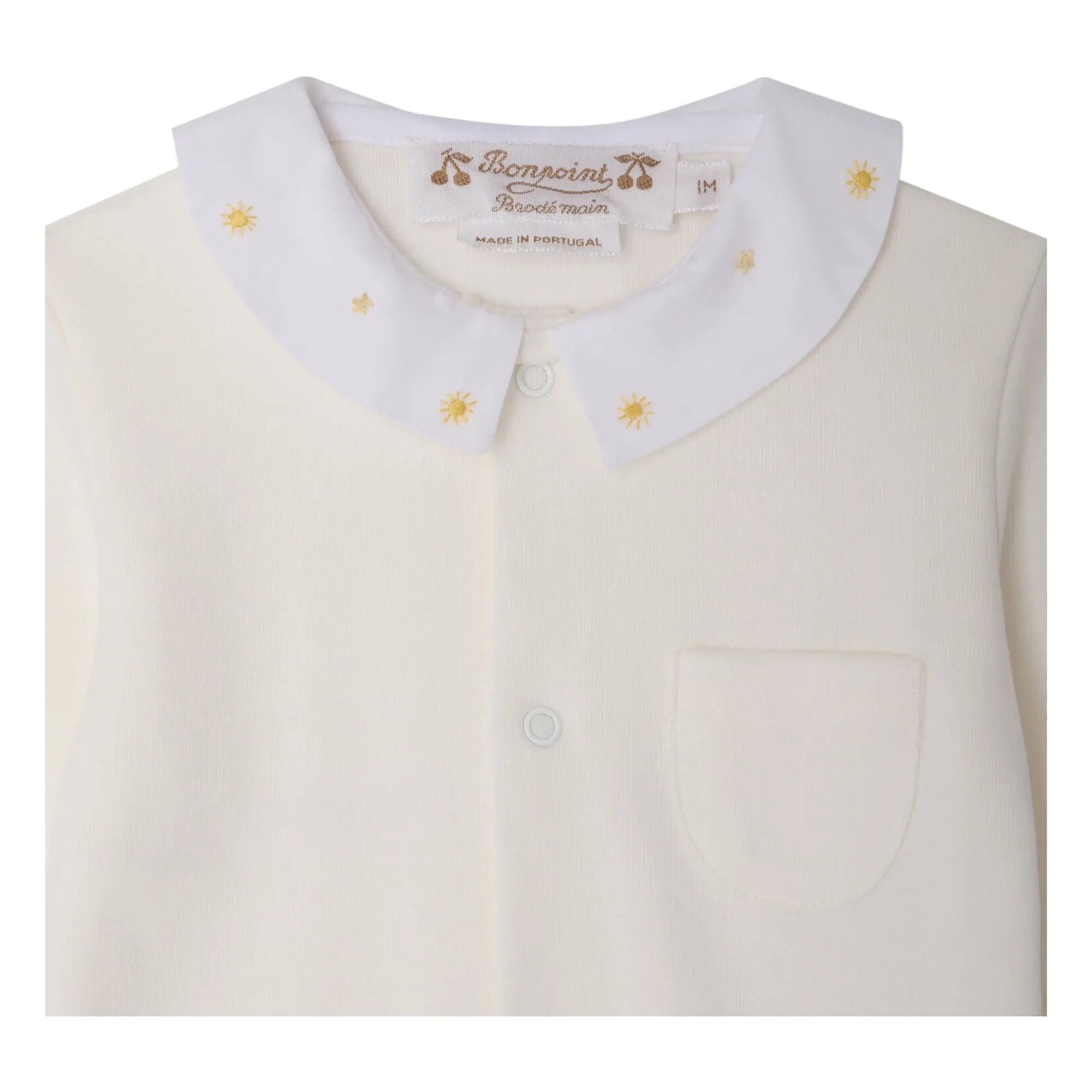 Bonpoint - Tilouan Organic Cotton Pajamas | Cream