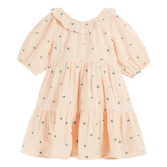 Emile et Ida - Marguerite Embroidered Dress | Pink Powder