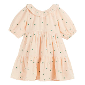 Emile et Ida - Marguerite Embroidered Dress | Pink Powder