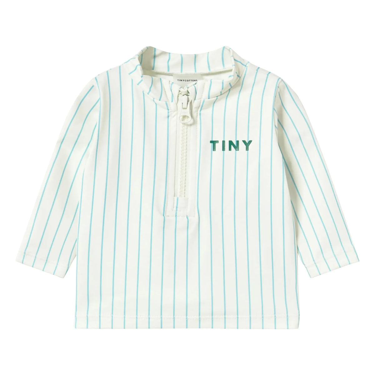 Tinycottons - Striped UV Protective Swim T-Shirt | Light Blue