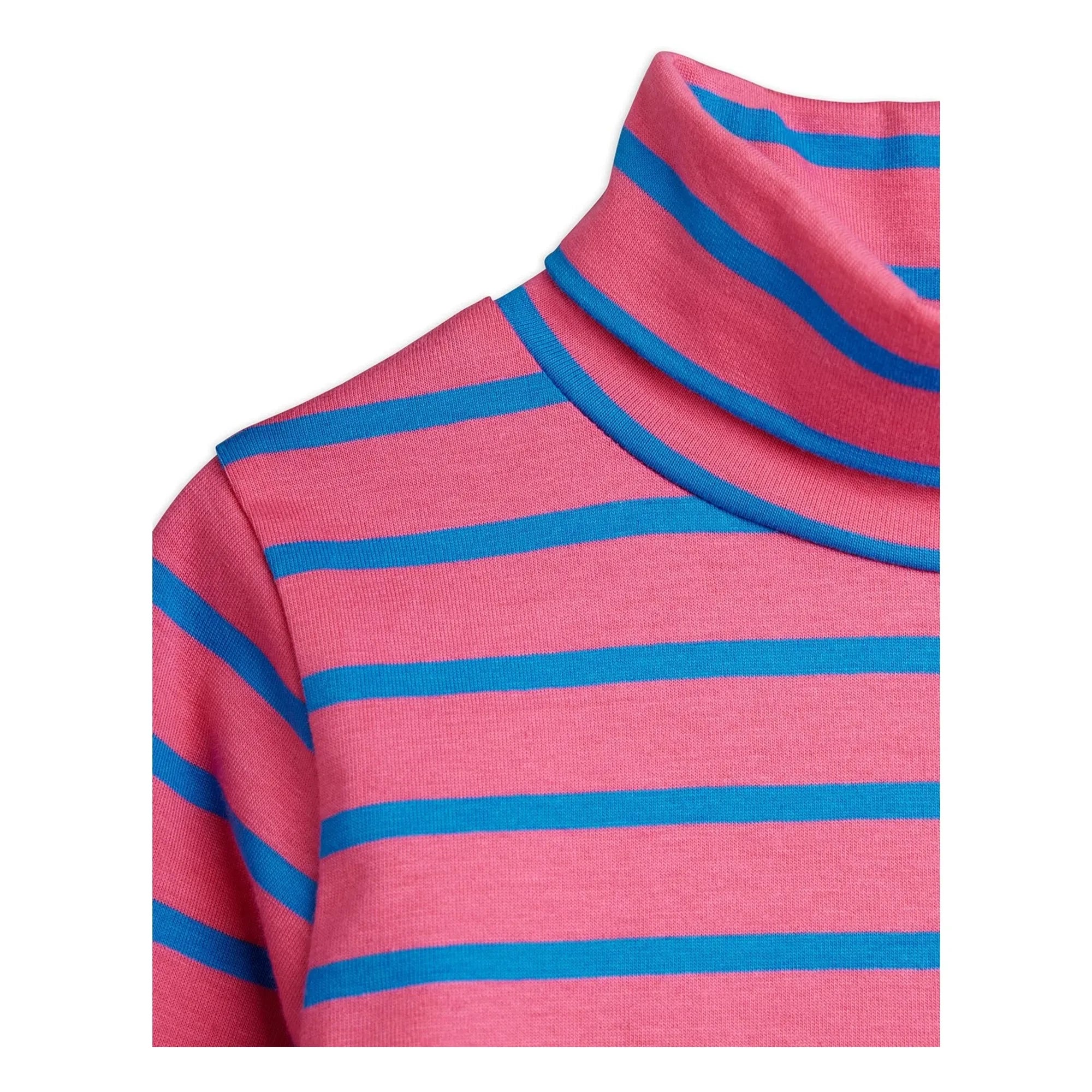 Mini Rodini - Organic Cotton Striped Boat Neck | Pink