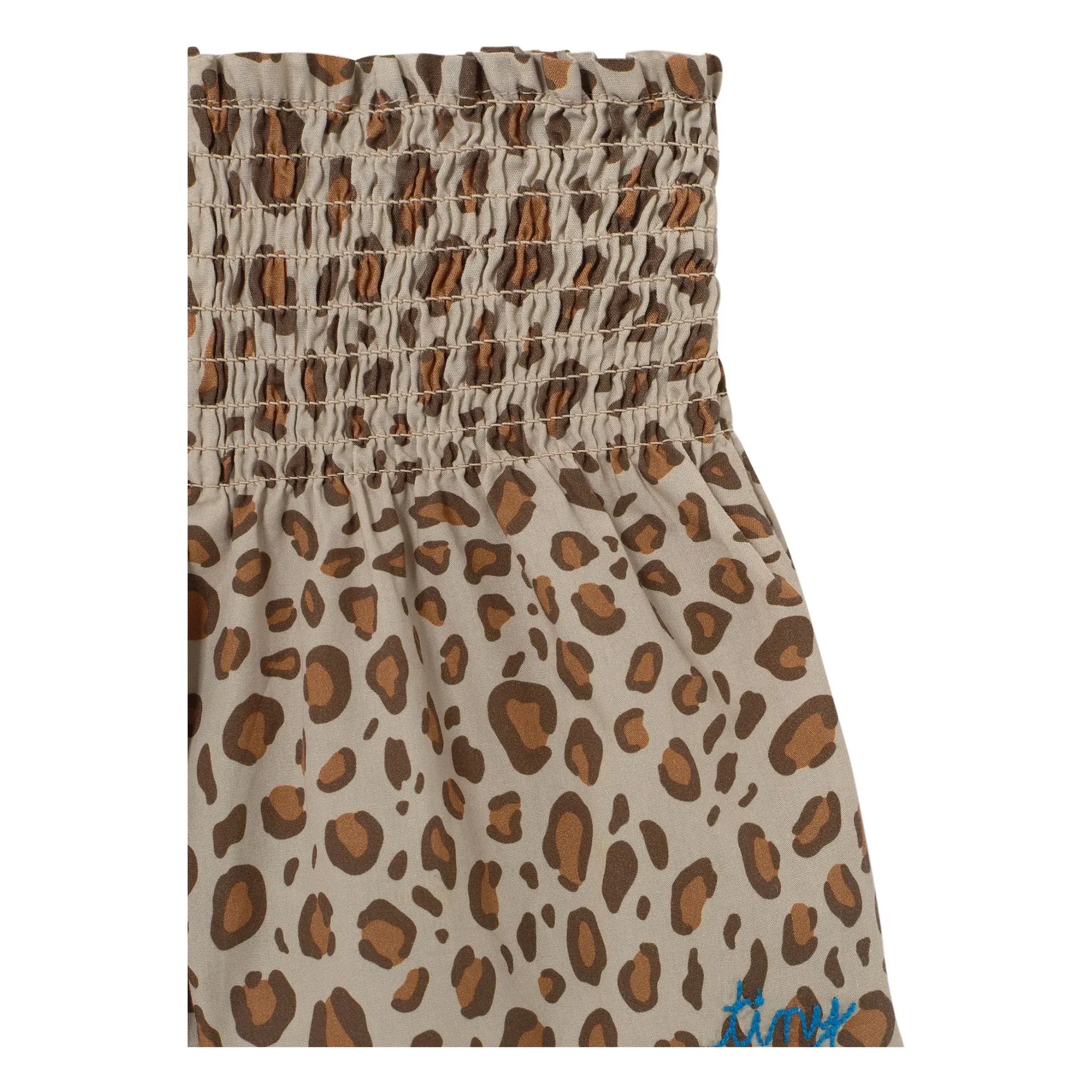Tinycottons - Leopar şort | Kahverengi