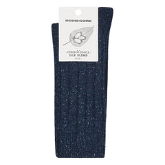 Homecore - Wool-Silk Socks | Navy Blue