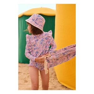 Louise Misha - Lajik Floral Organic Cotton Hat | Pink