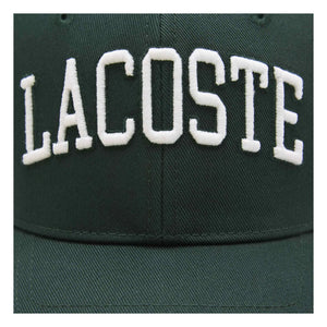 Lacoste - Wordmark Logo Organic Cotton Hat | Green