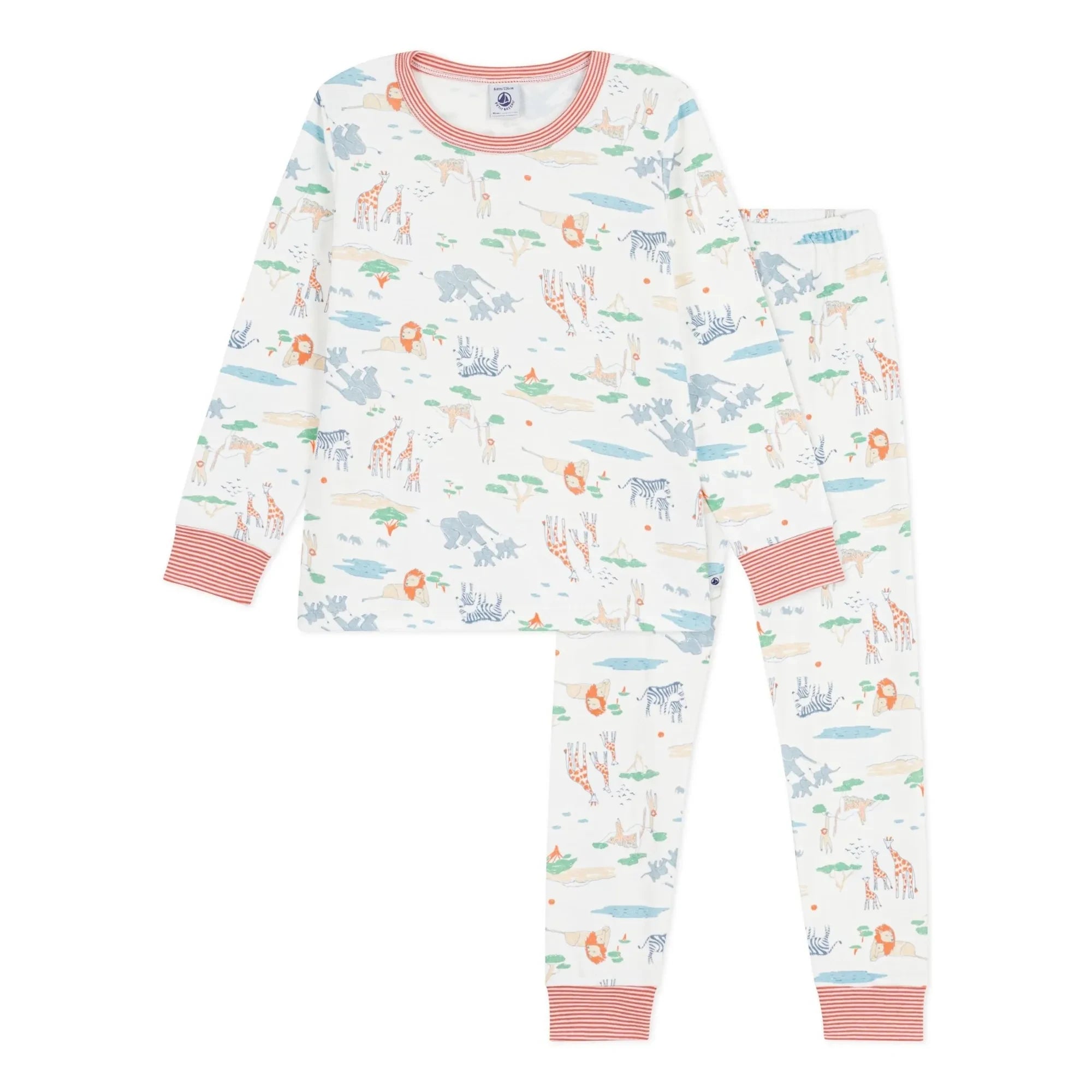 Petit Bateau - Savannah Pijama | Beyaz