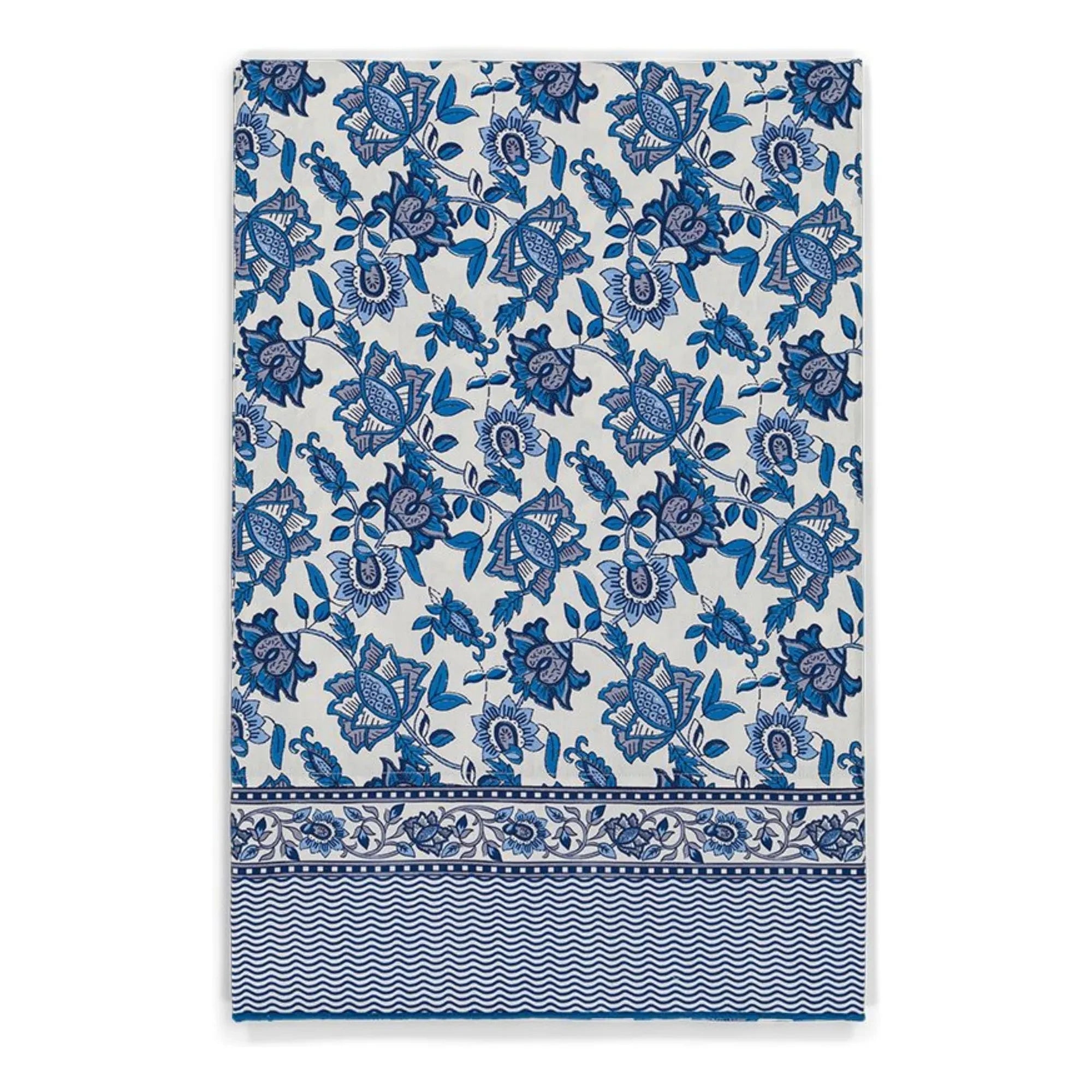 Louise Misha - Carla Organic Cotton Tablecloth | Blue
