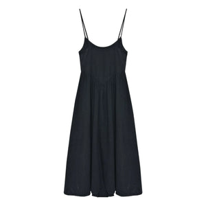 the new society - Lippia Cotton and Linen Dress | Black