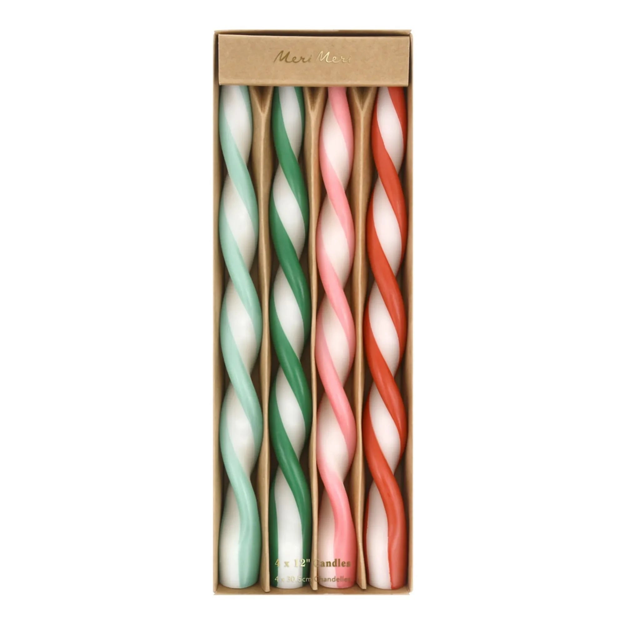 Meri Meri - Assorted Twisted Candles - Set of 4