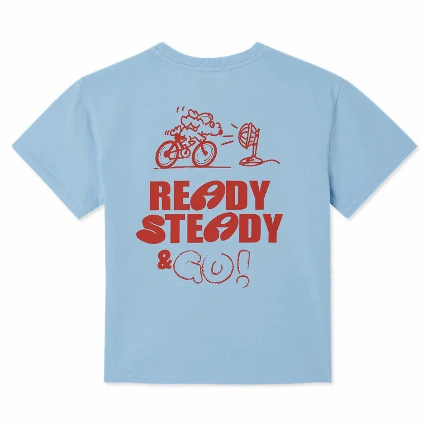 American Vintage - Fizvalley Ready Steady T-shirt | Light Blue