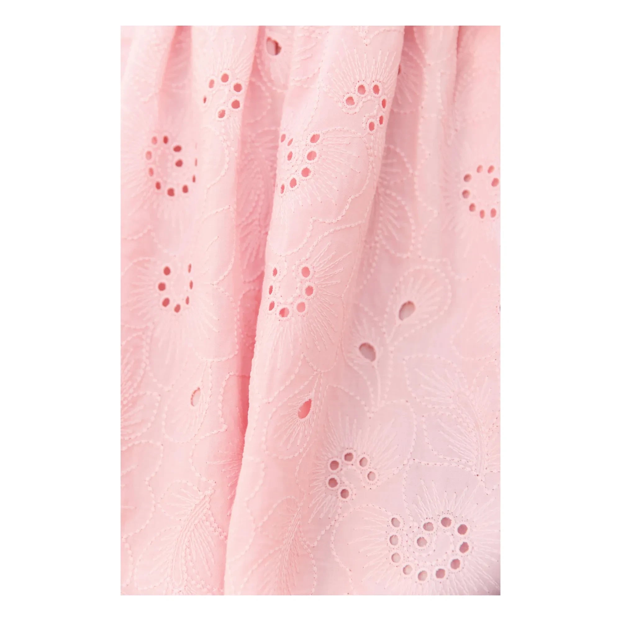 Tartine et Chocolat - Embroidered Flower Balloon Sleeve Dress | Powder Pink