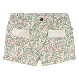 Cozmo - Pink Floral Shorts | Ecru