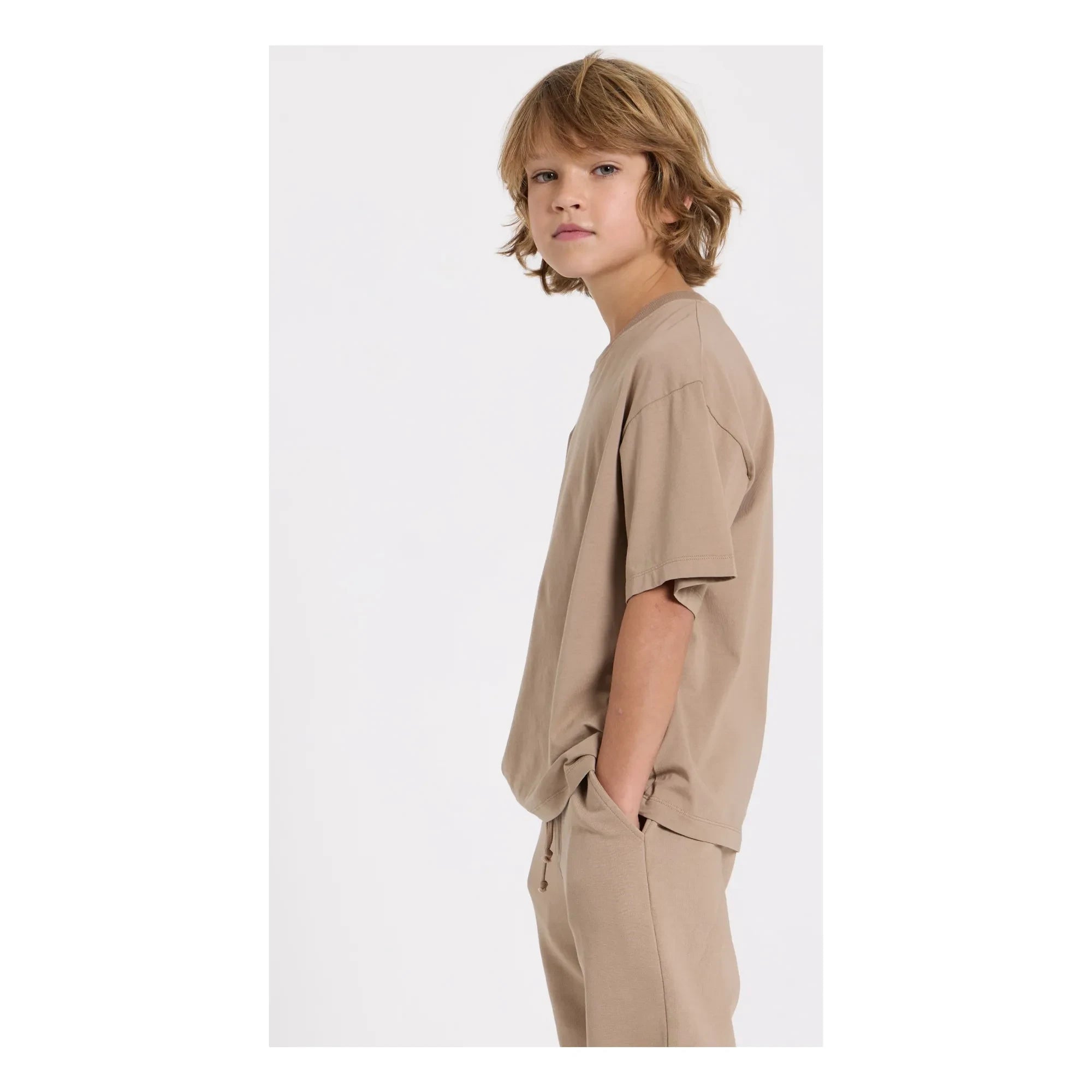 Smallable Kid - Nils Organic cotton t-shirt | Earth brown