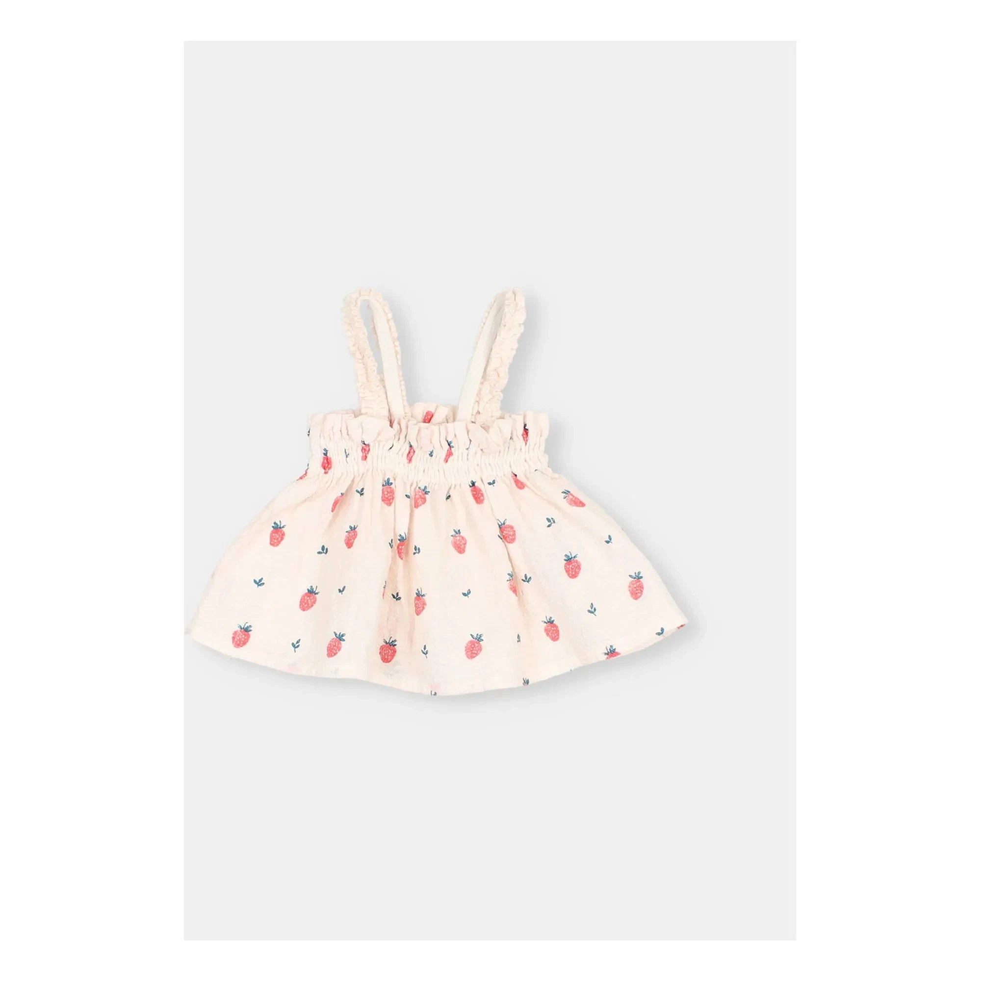 Búho - Organic Cotton Strawberry Top | Light Pink