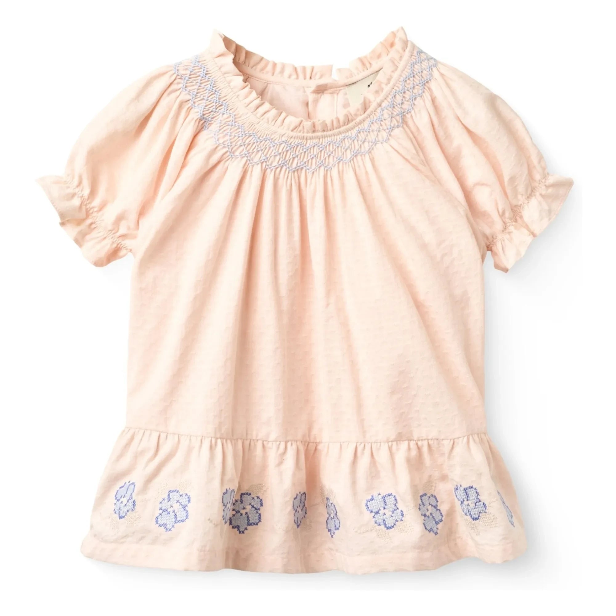 Copenhagen Colors - Organic Cotton Gathered Blouse | Lychee Pink