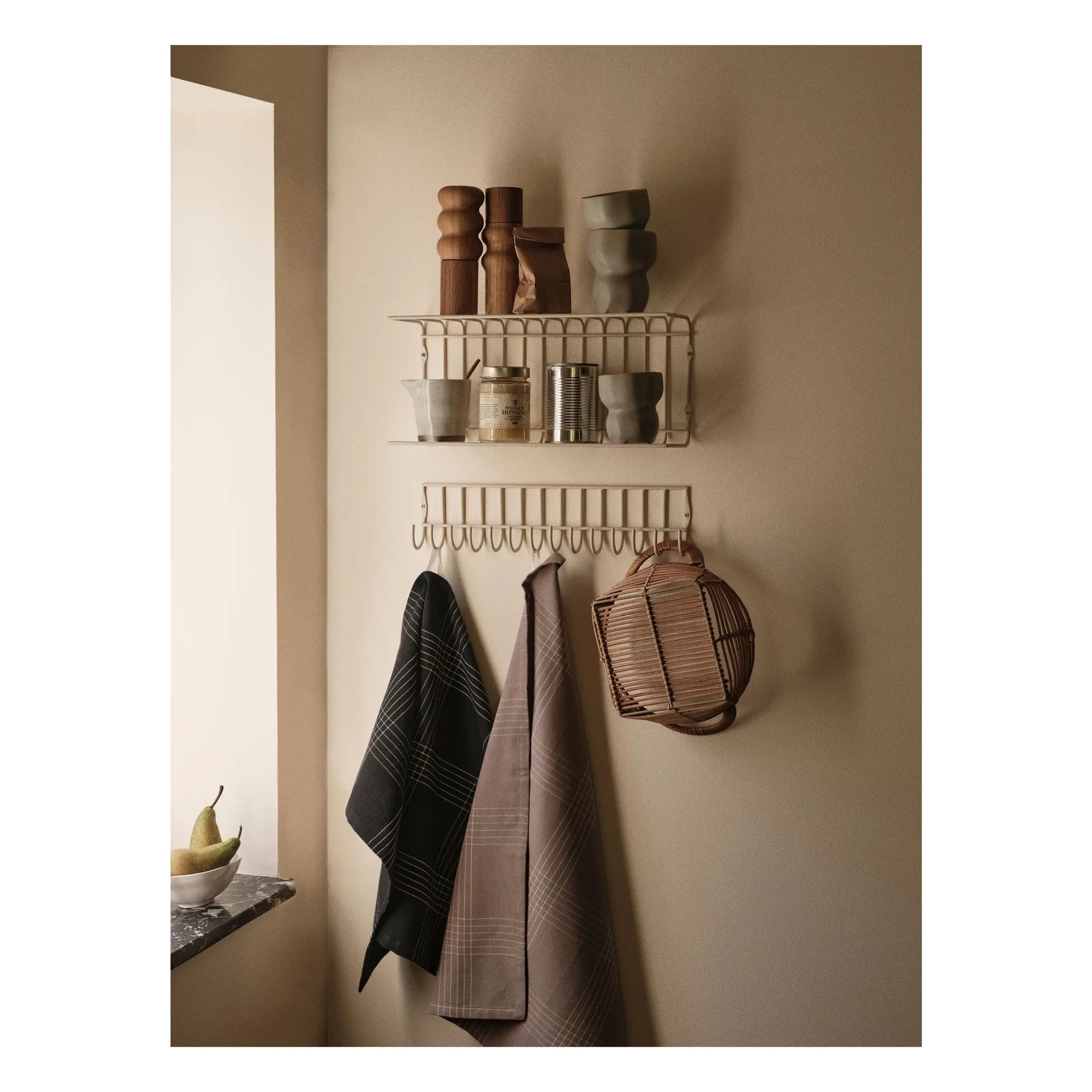 Broste Copenhagen - Rud Kitchen Towels - 2-Piece Set | Grey