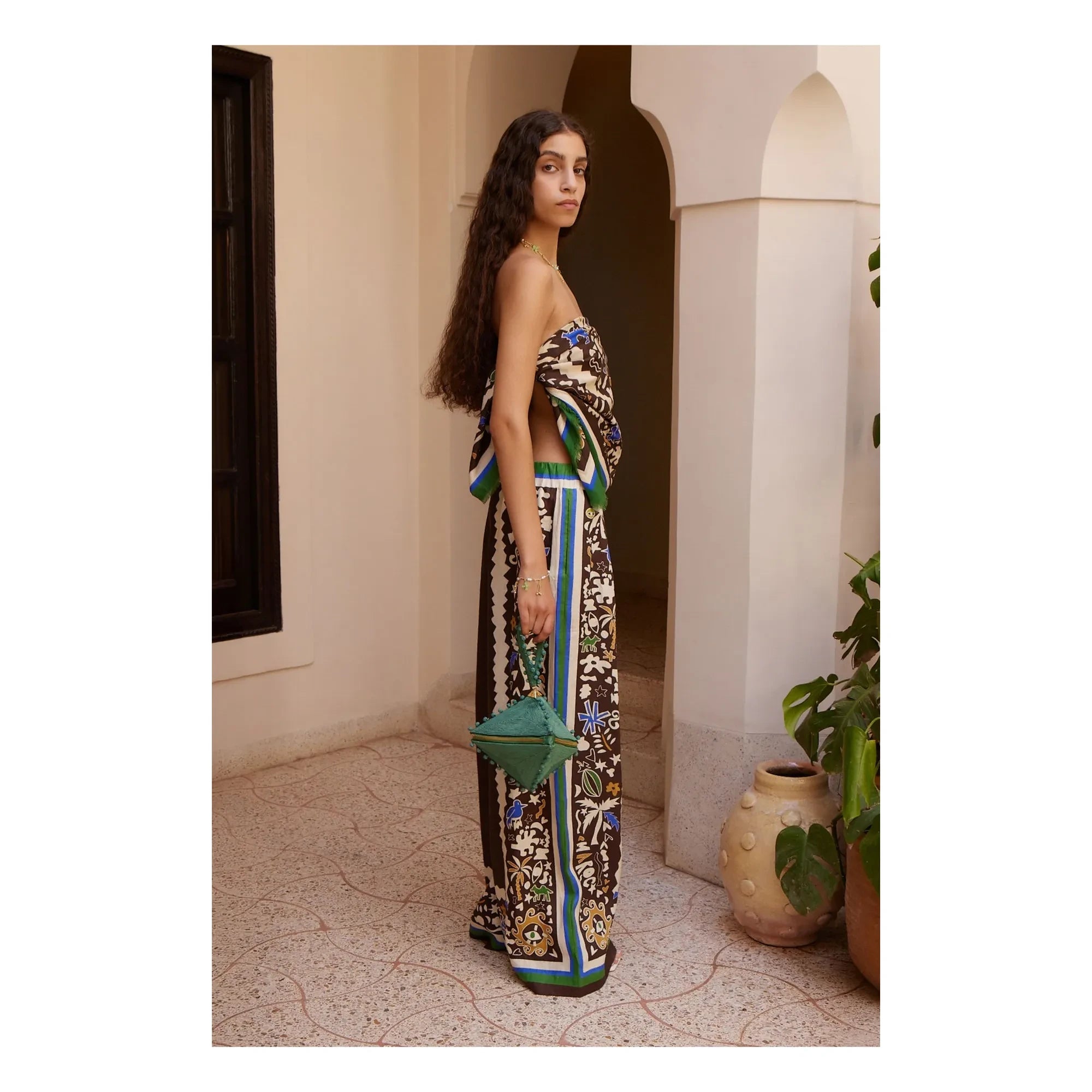 Alémais - Moroccan Linen Pants | Brown