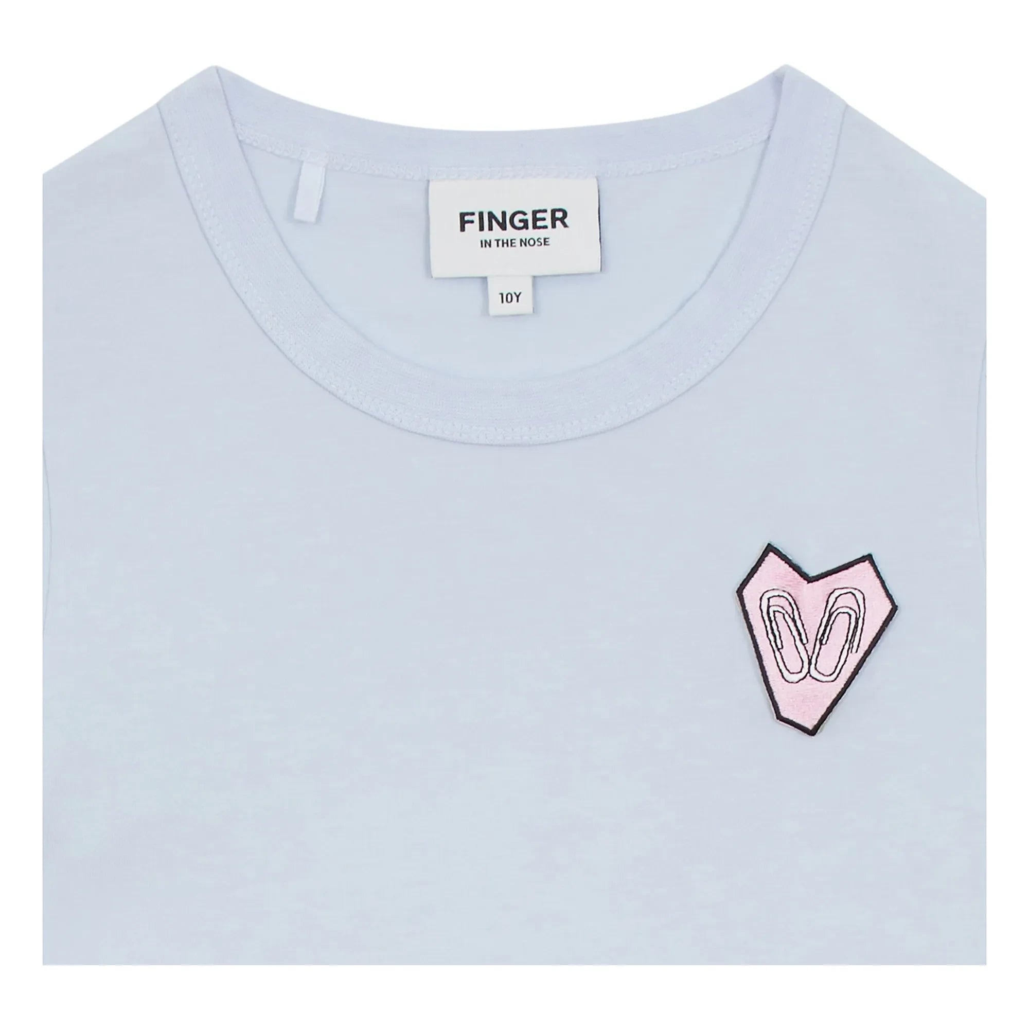 Finger in the nose - Enid Organic Cotton T-shirt | Steel
