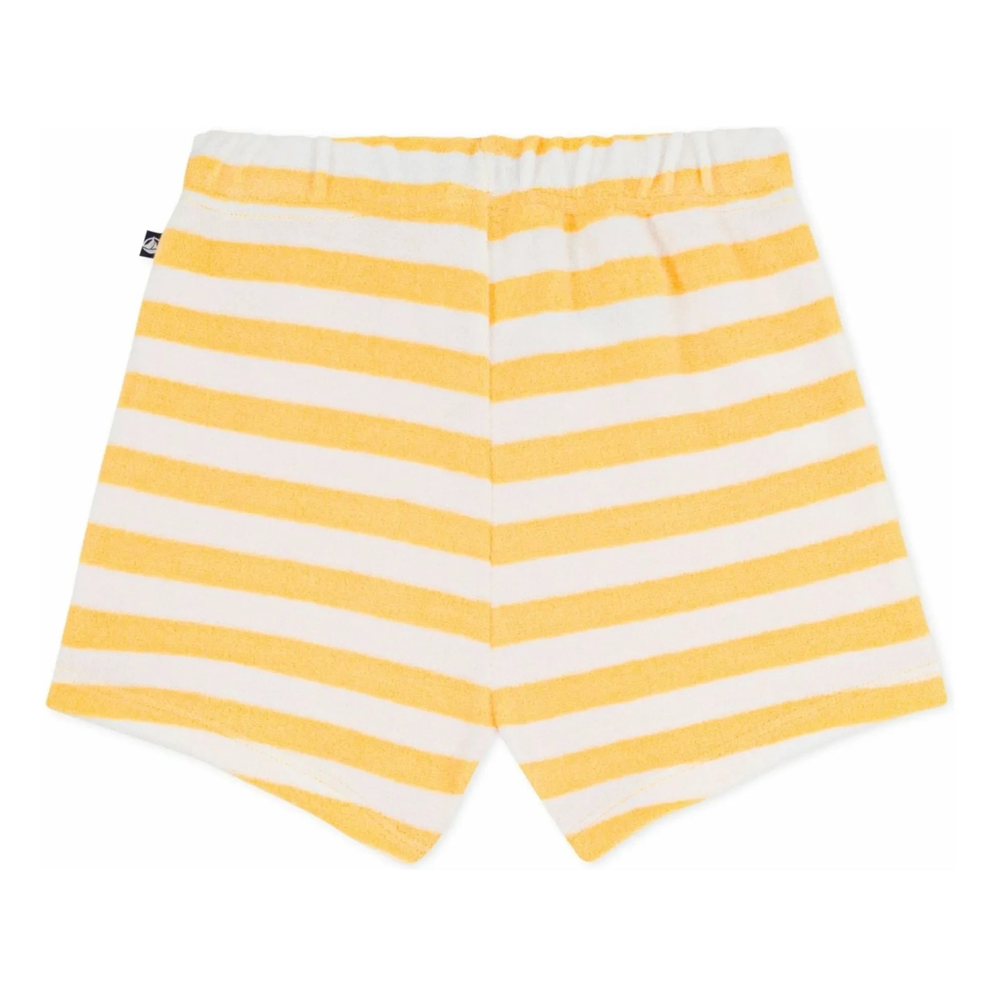 Petit Bateau - Striped Terry Shorts | Yellow