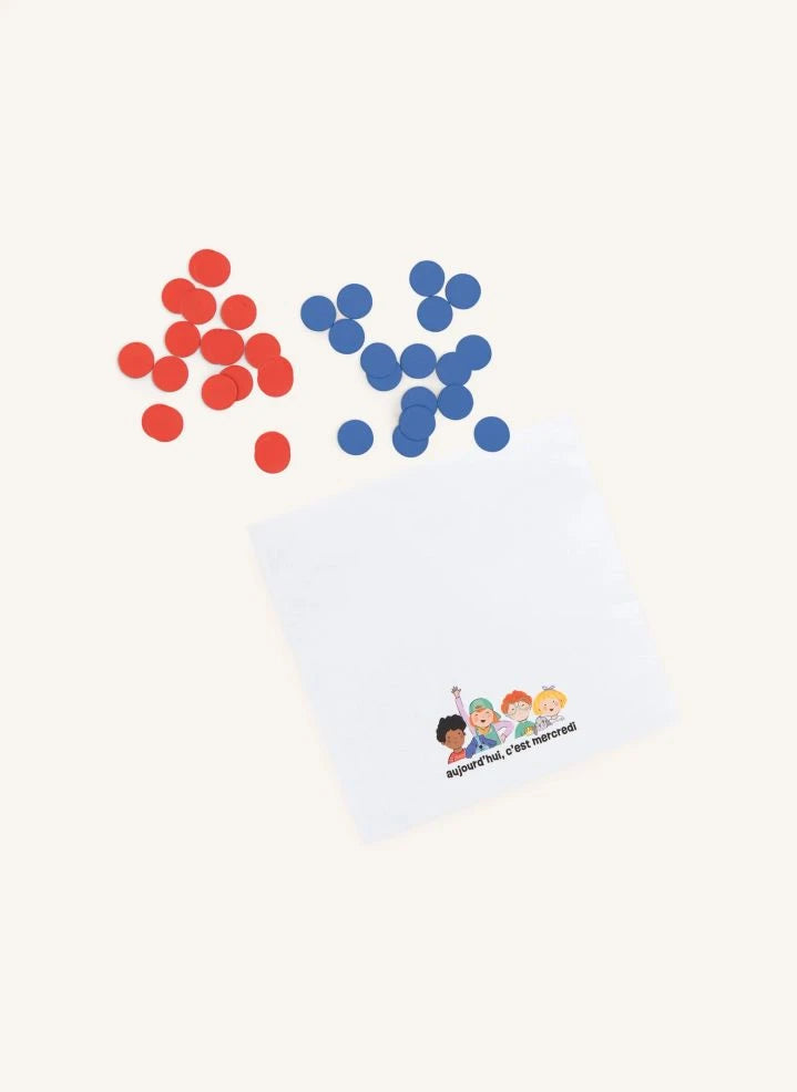 Moulin Roty - "4-Piece Row" Magnetic Game - Today is Wednesday
