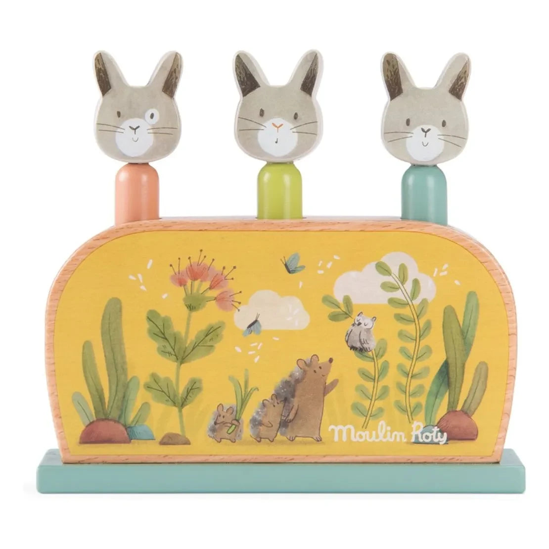 Moulin Roty - Trois petits lapins Pop-up Oyuncak