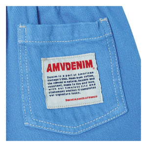 American Vintage - Pusway Organic Cotton Drawstring Denim Trousers | Blue