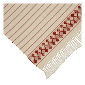 House of Capricorn - Amélia embroidered placemat | Brick red