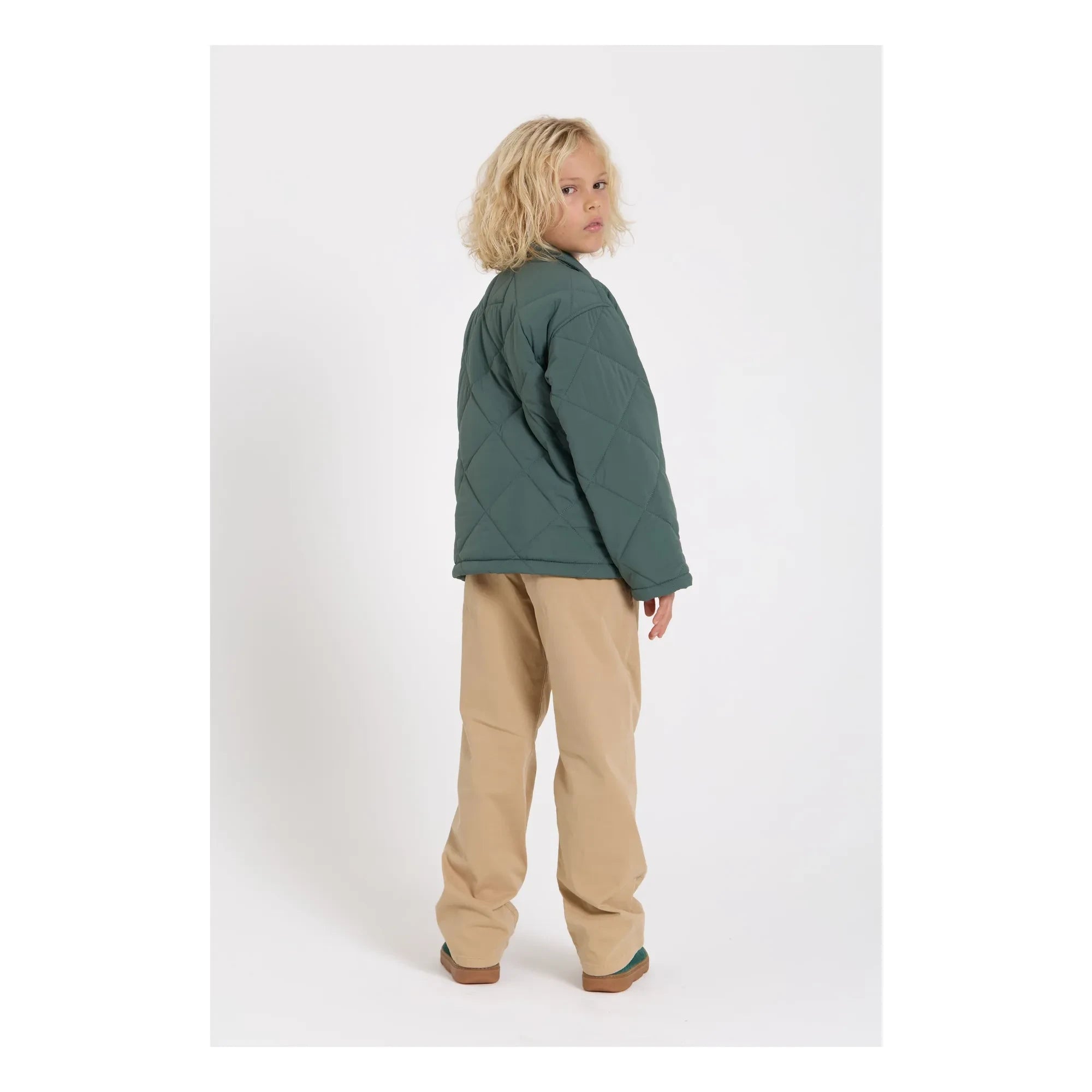 Smallable Kid - Sonny Quilted Jacket | Khaki