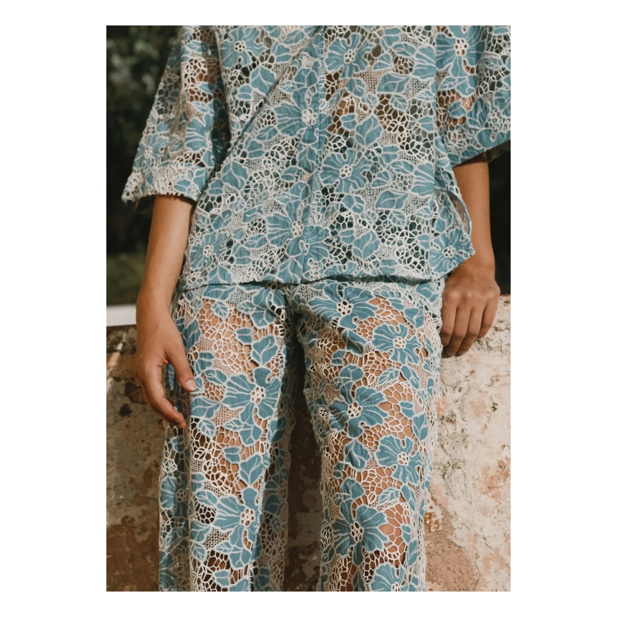 The Tiny Big Sister - Cotton Pants | Blue