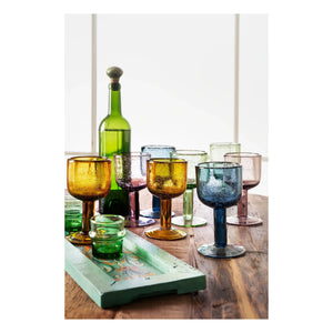 Madam Stoltz - Wine Glass | Blue