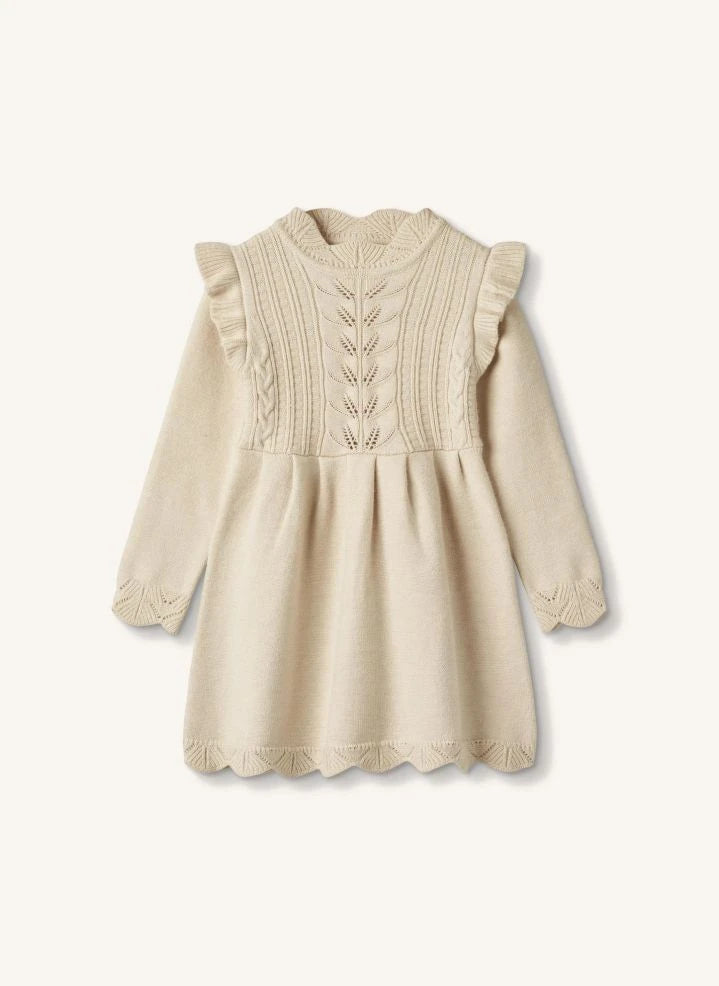 Fliink - Alilly Knit Dress | Ecru