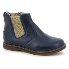 Pom d'Api - City Zipper Boots | Navy Blue