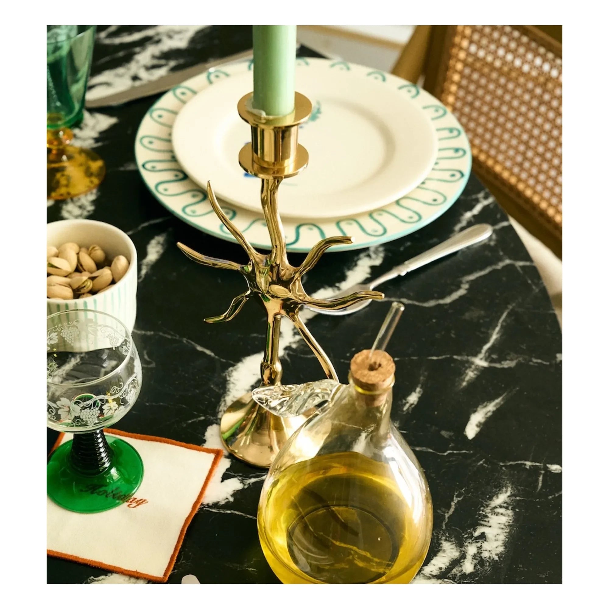 Anna + Nina - Sunny Candle Holder | Gold
