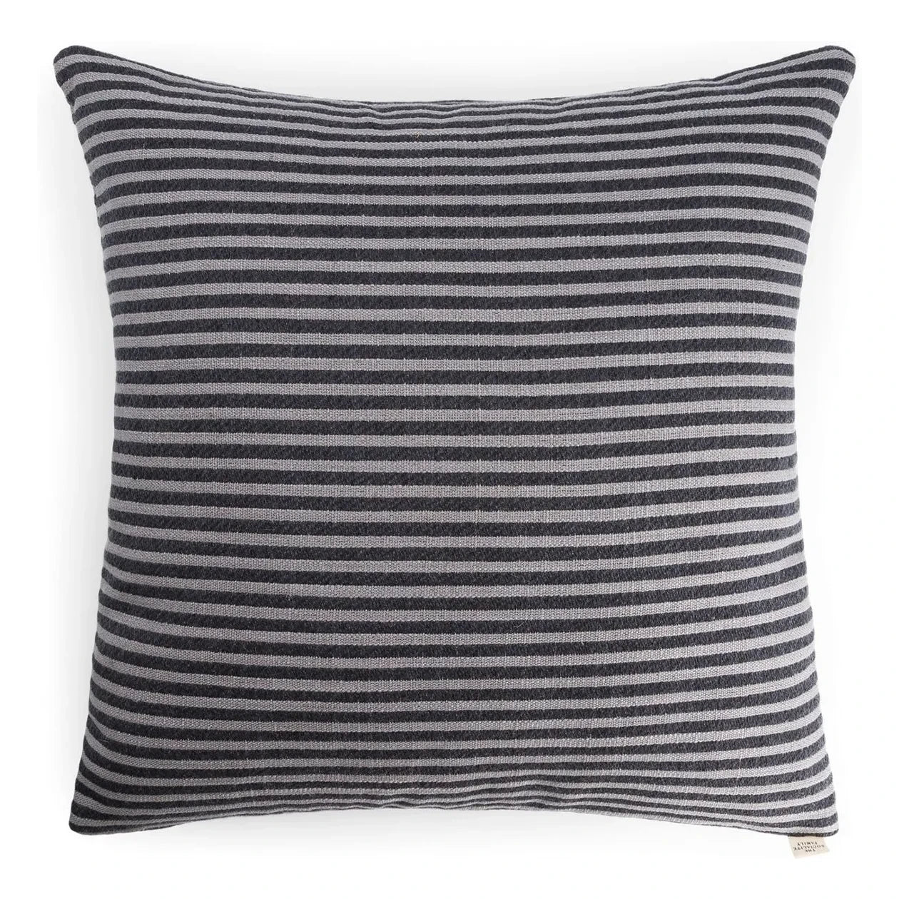 The Socialite Family - Striped Fabric Carino Square Pillow | Night Blue