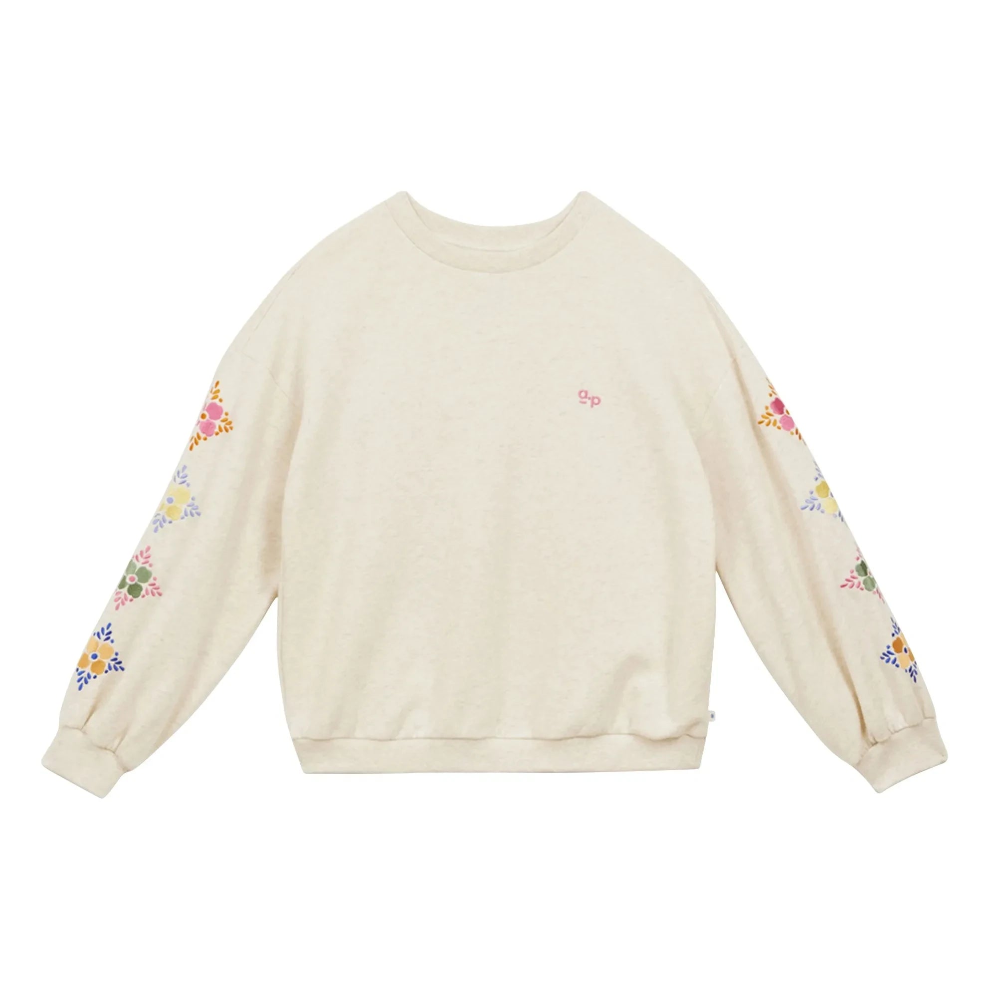 a.p - Embroidered Organic Cotton Sweatshirt | Sand