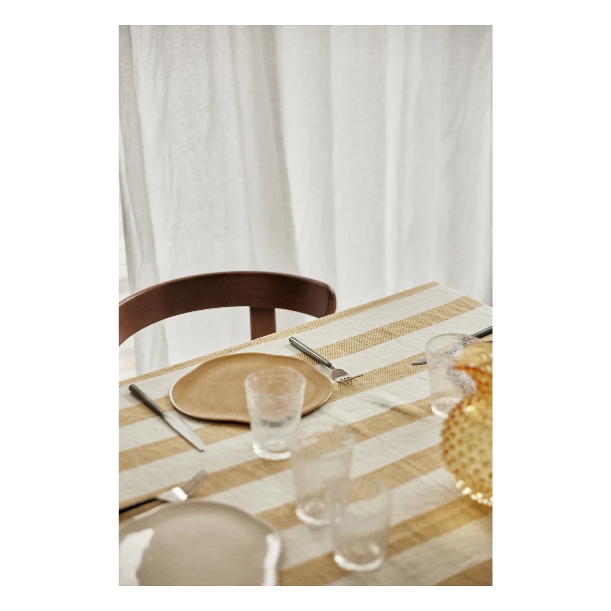 Gabrielle Paris - Bastide Linen Tablecloth | Curry Yellow