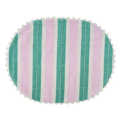 Tarta Gelatina - Organic Cotton American Tableware - Set of 2 | Green