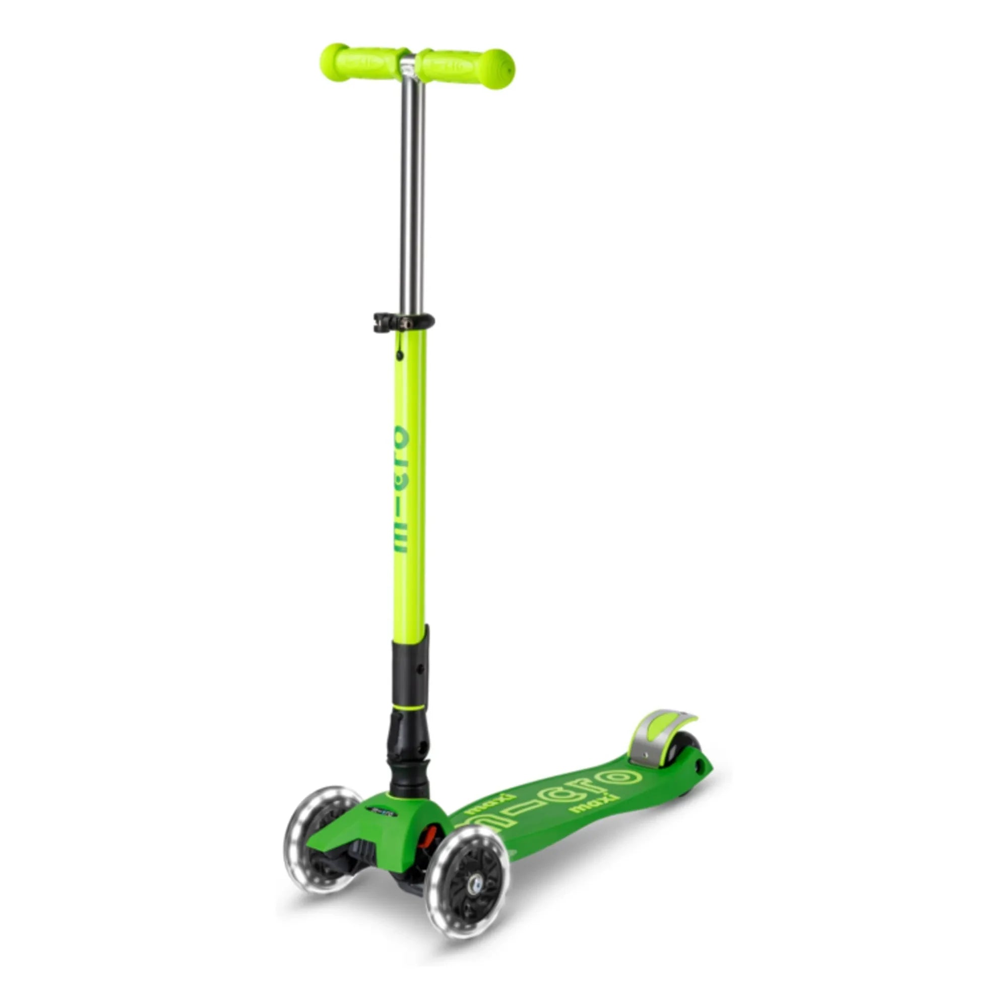 Micro - Maxi Foldable Neon LED Scooter | Green