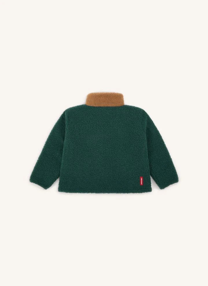 Hello Hossy - Zippered Fleece Jacket | Green