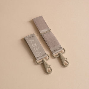 Avery Row Logo Pram Bag Clips - Oyster-Stroller Clips-Oyster- | Natural Baby Shower