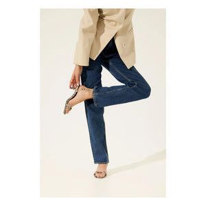 Augusta - Snake Effect Sandal | Gray