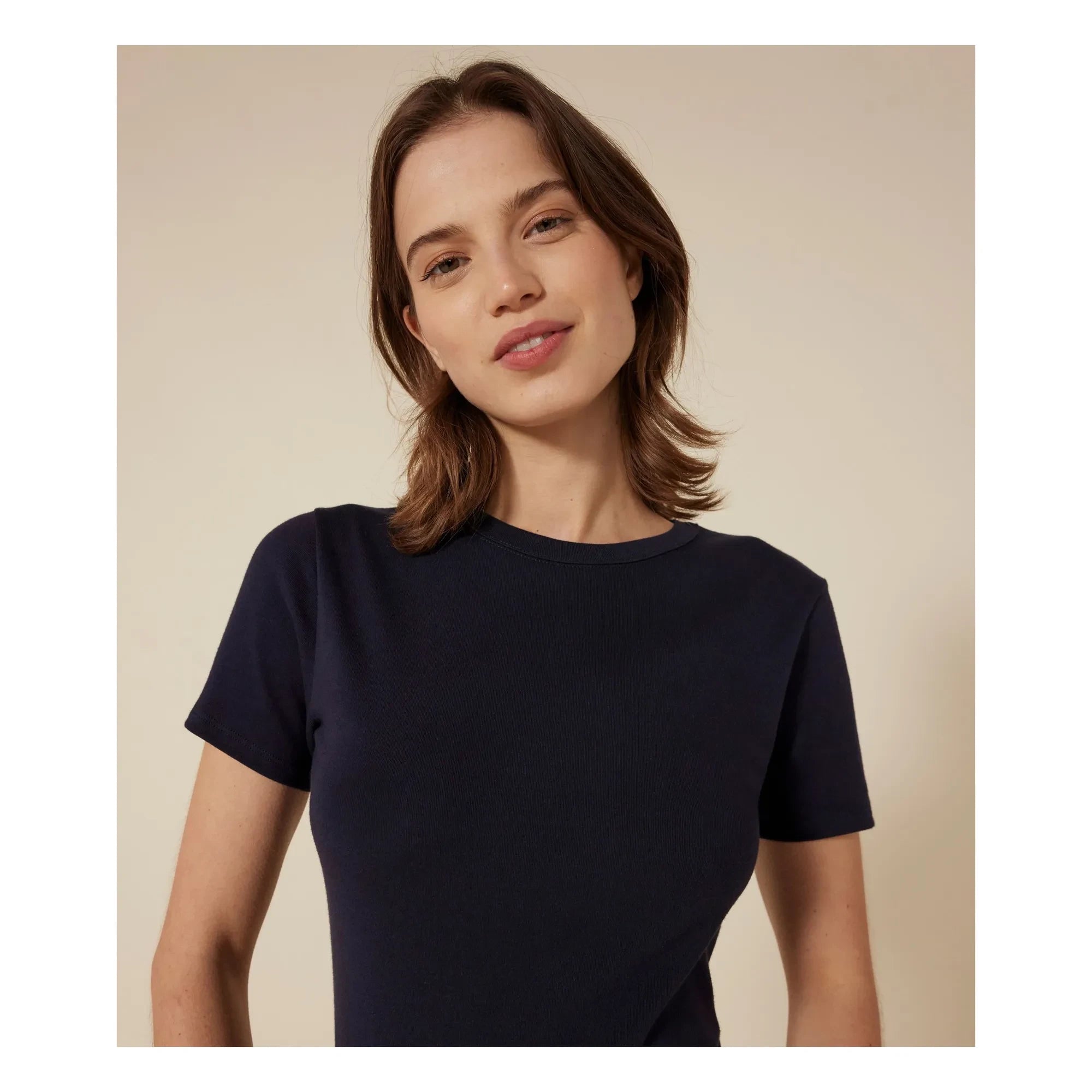 Petit Bateau - Organic Cotton Crew Neck T-Shirt | Navy